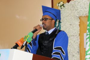 The President of Muslim College Dr.Abdirahman mohamed Osman Chairman 