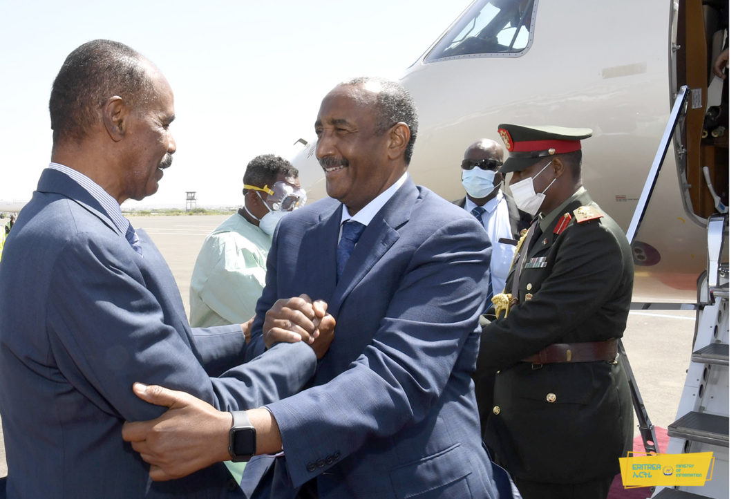 Sudan Lt Gen Al Burhan Arrives In Asmara For Visit