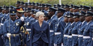 British Prime Minister Theresa May on Thursday became the first UK leader to visit Kenya in 30 years, Photo by AP