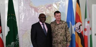 The EU military top official, who is also the Head of Mission of the EU Training Mission in Somalia, Mali and the Republic of Central Africa, met with the leadership of AMISOM on Wednesday in Mogadishu