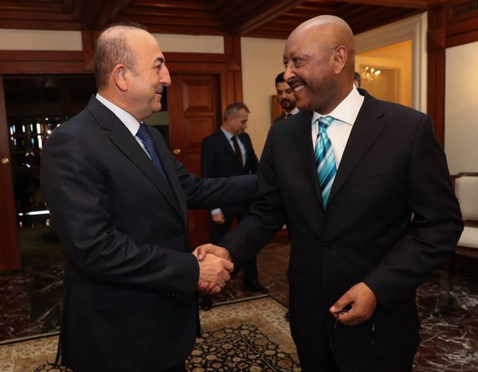 Ethiopian Ambassador to Turkey H.E. Ambassador Girma Temesgen met with H.E. Mr. Mevlüt Çavuşoğlu, Minister of Foreign Affairs of the Republic of Turkey