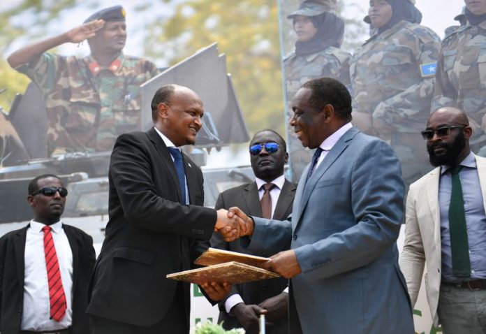 AMISOM hands over top military academy to Somali government