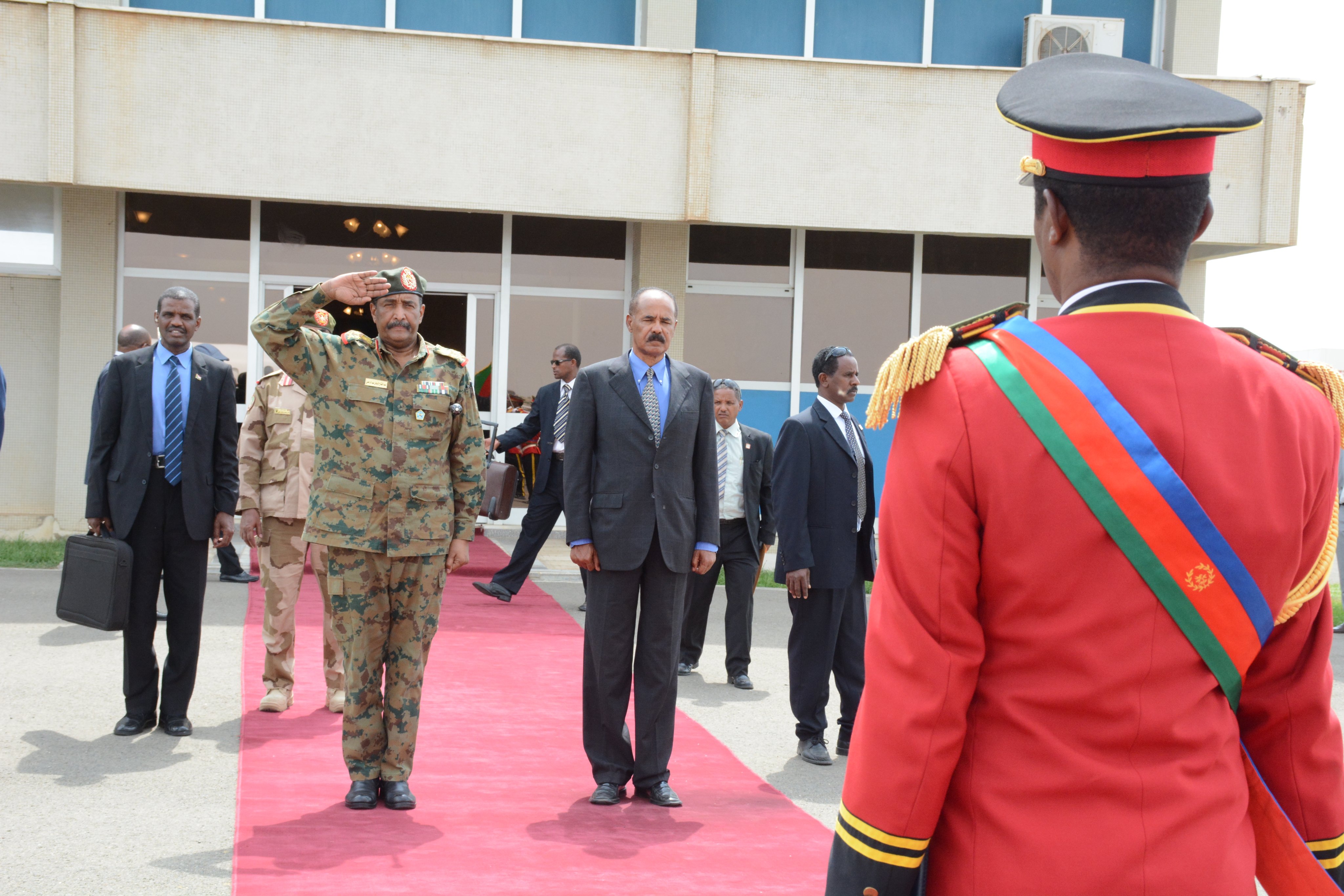 Chairman of TMC of Sudan arrives in Asmara for High level talks