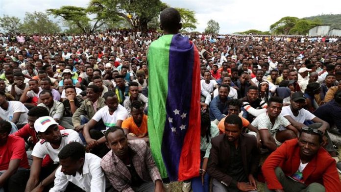 The Sidama, the largest ethnic group in the southern region, have been calling for their own semi-autonomous state [Tiksa Negeri/Reuters]