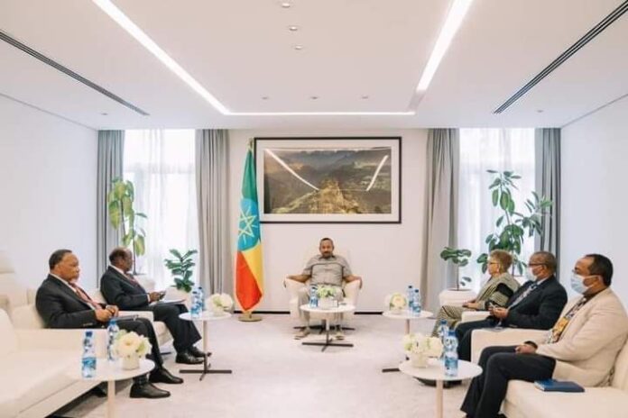 Ethiopia Prime Minister Abiy Ahmed Meets African Union Envoys