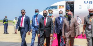 Somalia's President Arrives in Uganda for an official visit
