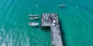 The Maydh Jetty structure completed
