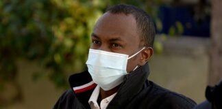 Mohamad Hanad Abdi from Somalia arrives at a court in Mytilene, on the northeastern Aegean island of Lesbos, Greece, Jan. 9, 2023. - Copyright AP Photo/Panagiotis Balaskas