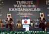 President Recep Tayyip Erdoğan speaks at the "Heroes of the Century of Türkiye" commemoration ceremony in Istanbul, Saturday, July 15, 2023. (AA Photo)