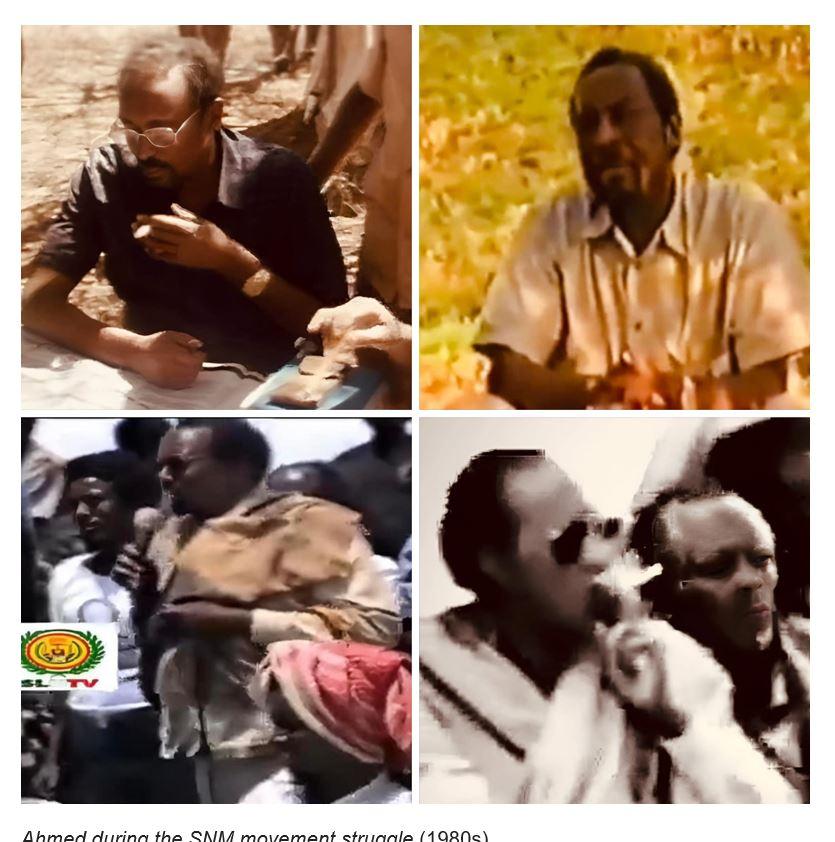Ahmed during the SNM movement struggle (1980s)
